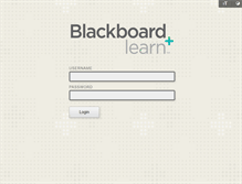 Tablet Screenshot of blackboard.hillsdale.edu